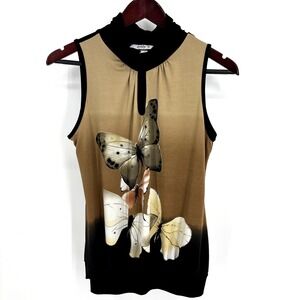 Vintage Butterfly Top Sleeveless Fairy 2000s Y2K Boho Fairycore‎ Size Medium Tee